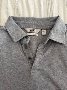 Joseph Abboud Men's Heather Gray Polo Shirt
